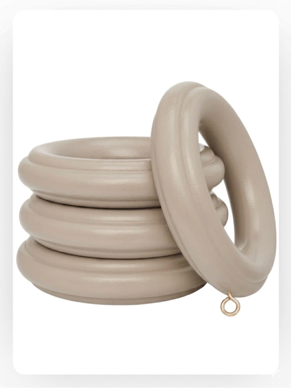 25 Kirsch 2 in WOOD DRAPERY RINGS /2 sets Ribbed and Smooth - Picture 6 of 6